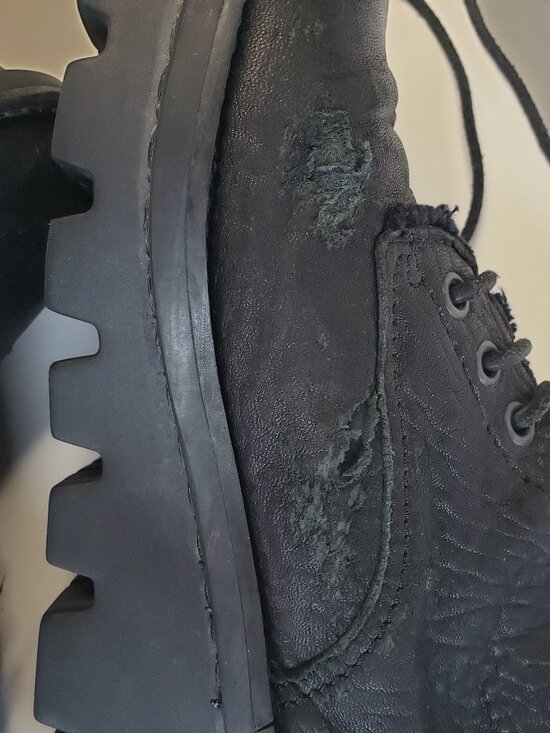 Fluevog ATV Defender Black Platform Lace-Up Women's Moto Festival Boots - Picture 8 of 16